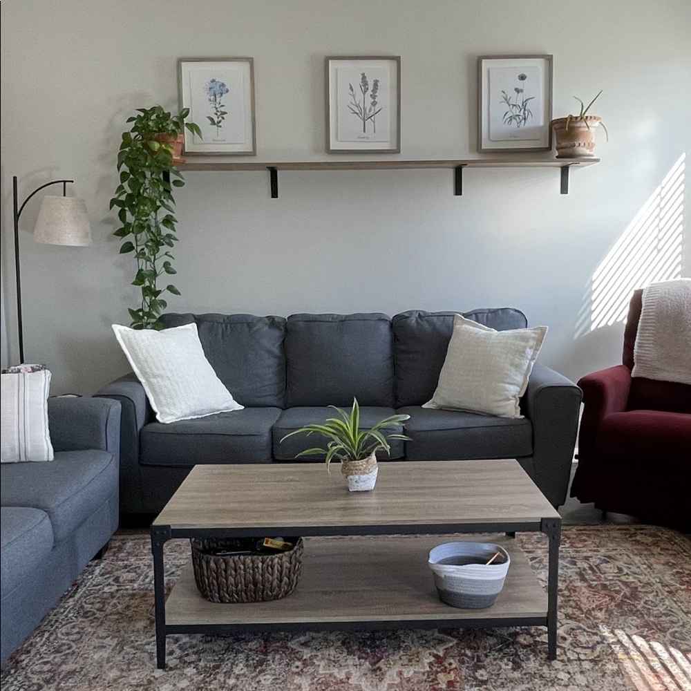 Two 22” decorative pillows